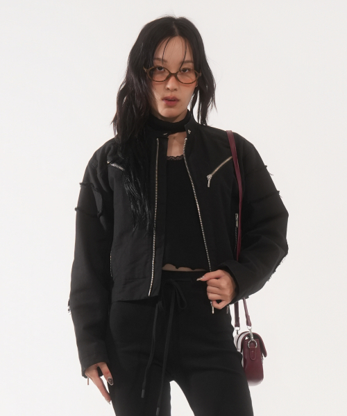 FANYOUNG(ファンヤング)の「レーシングジャケット ブラック(その他アウター・レディース・その他・SMALL/MEDIUM)」の2枚目の写真