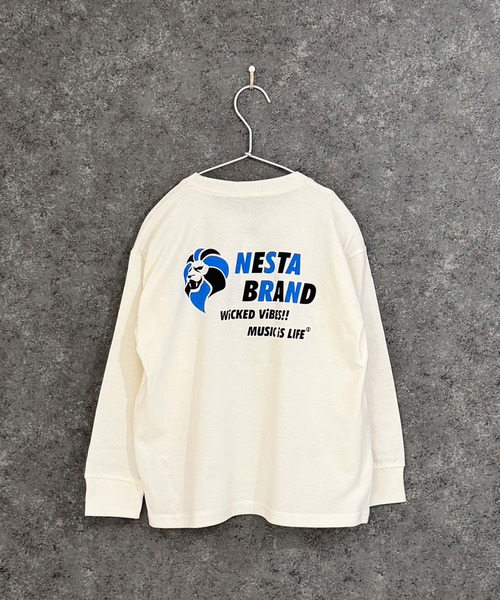 NESTA BRAND(ネスタブランド)の「【NESTA/ネスタ】オーバーサイズ バックプリント ロング Tシャツ(Tシャツ/カットソー・キッズ・グレー系その他2/グレー系その他/ブラック/ホワイト系その他/ブラック系その他/杢グレー/オフホワイト/チャコール・160cm/120cm/110cm/150cm/140cm/130cm)」の10枚目の写真