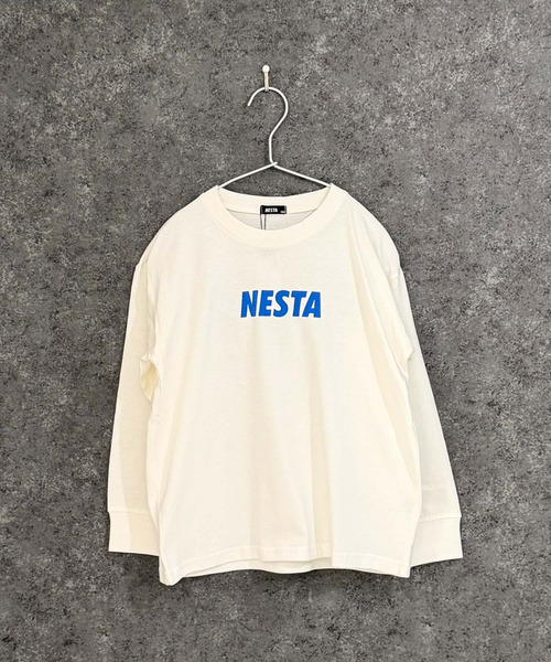 NESTA BRAND(ネスタブランド)の「【NESTA/ネスタ】オーバーサイズ バックプリント ロング Tシャツ(Tシャツ/カットソー・キッズ・グレー系その他2/グレー系その他/ブラック/ホワイト系その他/ブラック系その他/杢グレー/オフホワイト/チャコール・160cm/120cm/110cm/150cm/140cm/130cm)」の9枚目の写真