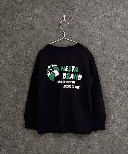 NESTA BRAND(ネスタブランド)の「【NESTA/ネスタ】オーバーサイズ バックプリント ロング Tシャツ(Tシャツ/カットソー・キッズ・グレー系その他2/グレー系その他/ブラック/ホワイト系その他/ブラック系その他/杢グレー/オフホワイト/チャコール・160cm/120cm/110cm/150cm/140cm/130cm)」の14枚目の写真