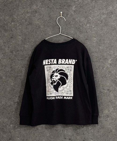 NESTA BRAND(ネスタブランド)の「【NESTA/ネスタ】オーバーサイズ バックプリント ロング Tシャツ(Tシャツ/カットソー・キッズ・グレー系その他2/グレー系その他/ブラック/ホワイト系その他/ブラック系その他/杢グレー/オフホワイト/チャコール・160cm/120cm/110cm/150cm/140cm/130cm)」の16枚目の写真