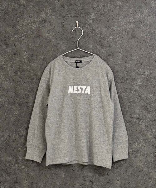 NESTA BRAND(ネスタブランド)の「【NESTA/ネスタ】オーバーサイズ バックプリント ロング Tシャツ(Tシャツ/カットソー・キッズ・グレー系その他2/グレー系その他/ブラック/ホワイト系その他/ブラック系その他/杢グレー/オフホワイト/チャコール・160cm/120cm/110cm/150cm/140cm/130cm)」の17枚目の写真