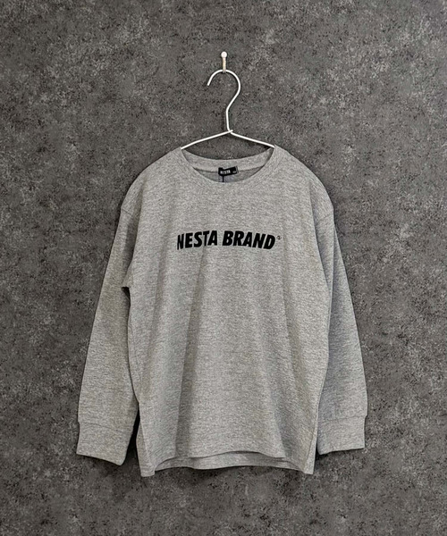 NESTA BRAND(ネスタブランド)の「【NESTA/ネスタ】オーバーサイズ バックプリント ロング Tシャツ(Tシャツ/カットソー・キッズ・グレー系その他2/グレー系その他/ブラック/ホワイト系その他/ブラック系その他/杢グレー/オフホワイト/チャコール・160cm/120cm/110cm/150cm/140cm/130cm)」の19枚目の写真