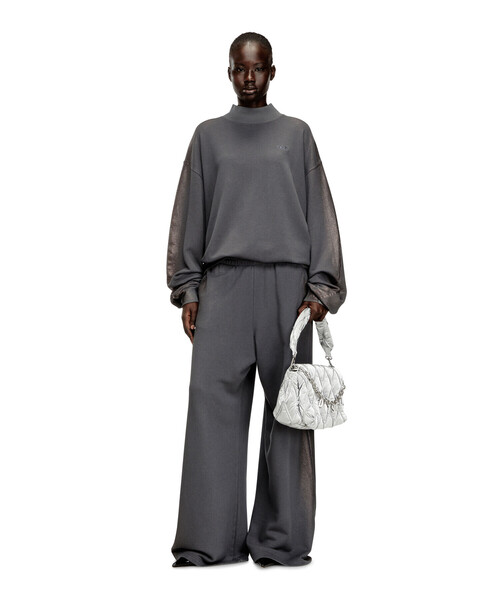 DIESEL(ディーゼル)の「ウィメンズ プルオーバースウェット F-ALEXAN-S1(スウェット・レディース・グレー・MEDIUM/SMALL/XX-SMALL/X-SMALL)」の2枚目の写真