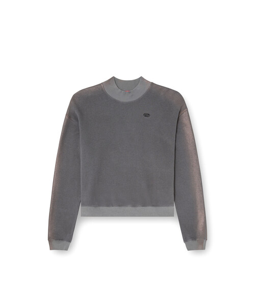 DIESEL(ディーゼル)の「ウィメンズ プルオーバースウェット F-ALEXAN-S1(スウェット・レディース・グレー・MEDIUM/SMALL/XX-SMALL/X-SMALL)」の5枚目の写真