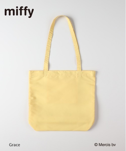 Right-on(ライトオン)の「miffy ボアポーチ付き 折りたたみエコバッグ (70周年限定 / トートバッグ / ギフト)(エコバッグ/サブバッグ・レディース・イエロー・ONE SIZE)」の3枚目の写真