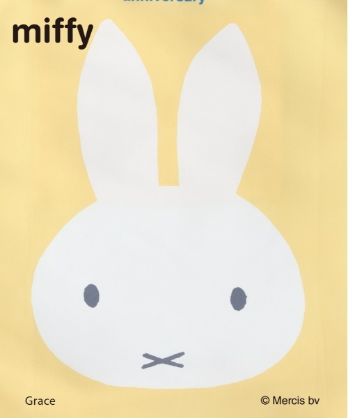 Right-on(ライトオン)の「miffy ボアポーチ付き 折りたたみエコバッグ (70周年限定 / トートバッグ / ギフト)(エコバッグ/サブバッグ・レディース・イエロー・ONE SIZE)」の4枚目の写真