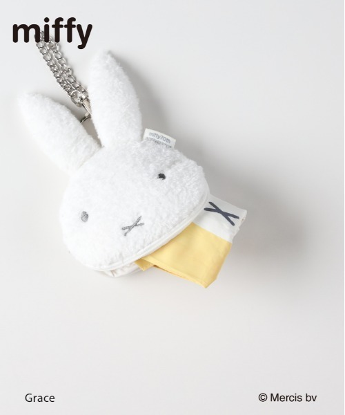 Right-on(ライトオン)の「miffy ボアポーチ付き 折りたたみエコバッグ (70周年限定 / トートバッグ / ギフト)(エコバッグ/サブバッグ・レディース・イエロー・ONE SIZE)」の9枚目の写真