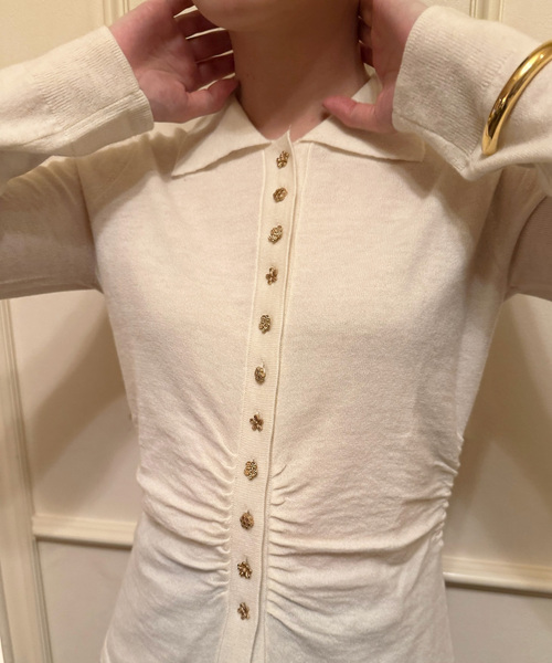 EDIT. FOR LULU(エディットフォールル)の「【BAUM UND PFERDGARTEN/バウム ウンド ヘルガーデン】PRE ニットカーディガン(ニット/セーター・レディース・ホワイト・FREE)」の17枚目の写真