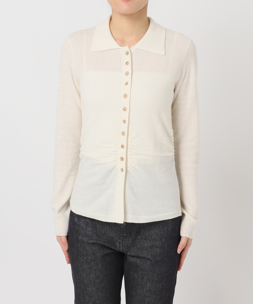 EDIT. FOR LULU(エディットフォールル)の「【BAUM UND PFERDGARTEN/バウム ウンド ヘルガーデン】PRE ニットカーディガン(ニット/セーター・レディース・ホワイト・FREE)」の5枚目の写真