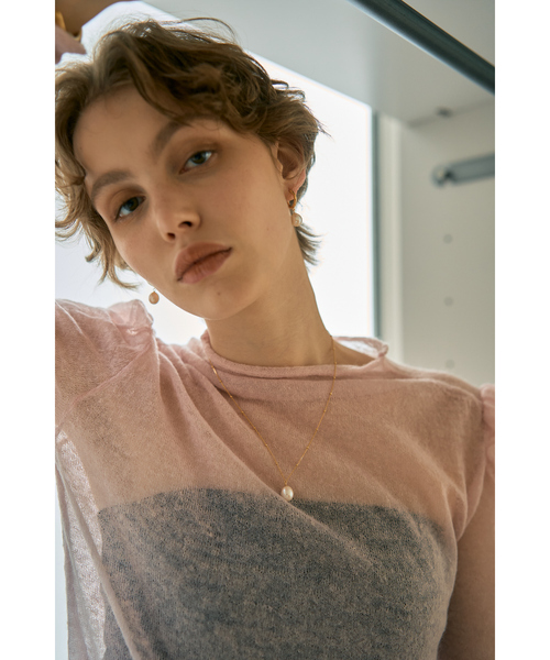 DESIGNWORKS(デザインワークス)の「【BEAUVET/ボーヴェット 】シアーモヘアボトルネックニット(ニット/セーター・レディース・ブラック/ピンク・1)」の9枚目の写真