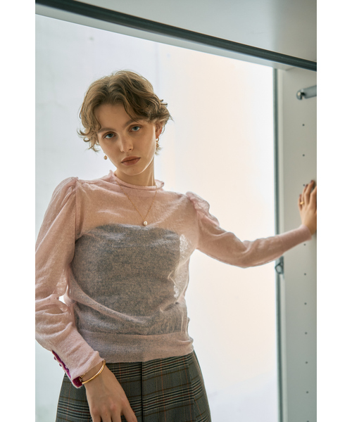 DESIGNWORKS(デザインワークス)の「【BEAUVET/ボーヴェット 】シアーモヘアボトルネックニット(ニット/セーター・レディース・ブラック/ピンク・1)」の10枚目の写真