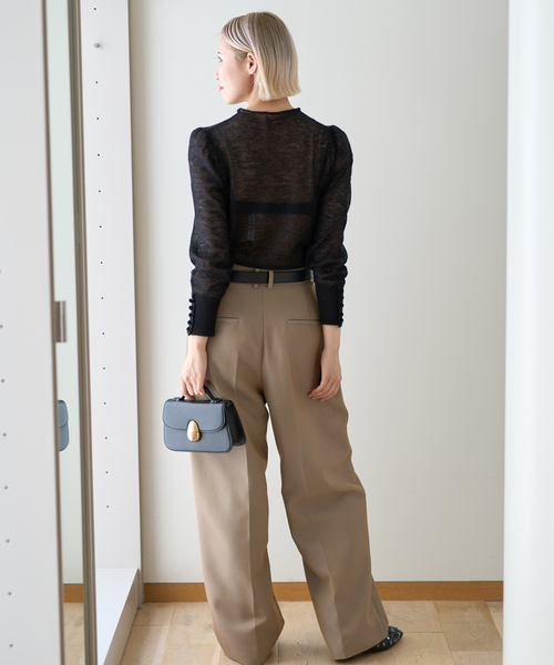 DESIGNWORKS(デザインワークス)の「【BEAUVET/ボーヴェット 】シアーモヘアボトルネックニット(ニット/セーター・レディース・ブラック/ピンク・1)」の16枚目の写真