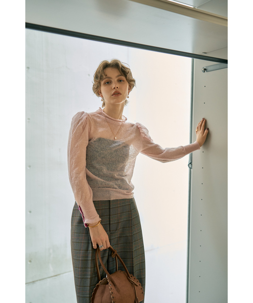 DESIGNWORKS(デザインワークス)の「【BEAUVET/ボーヴェット 】シアーモヘアボトルネックニット(ニット/セーター・レディース・ブラック/ピンク・1)」の18枚目の写真