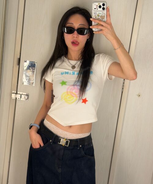 RuNaKi'Hu'（ルナキフ）の「WXT033ロリポップアンバルクロップ半袖Tシャツ（WHITE）（Tシャツ/カットソー・レディース・その他・1/2）」の7枚目の写真