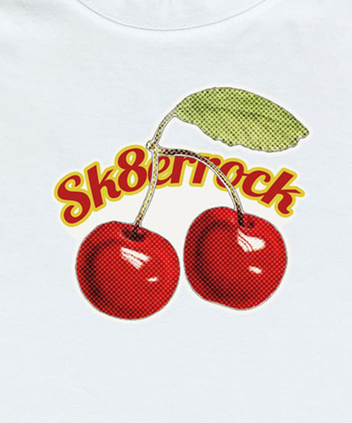 SK8ER ROCK(スケーターロック)の「チェリークロップTシャツ((ホワイト))(Tシャツ/カットソー・レディース・その他・ONE SIZE)」の4枚目の写真
