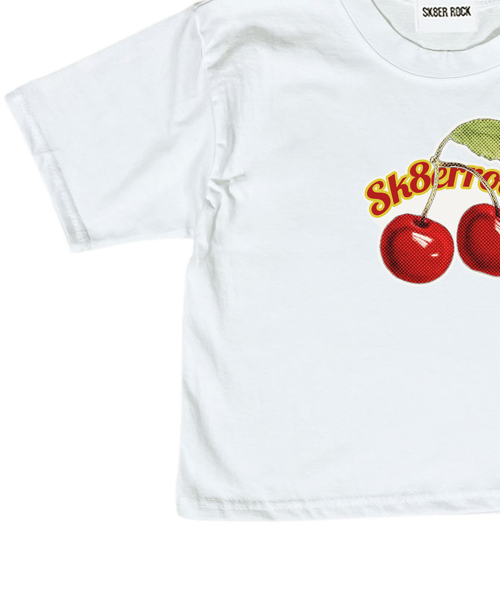 SK8ER ROCK(スケーターロック)の「チェリークロップTシャツ((ホワイト))(Tシャツ/カットソー・レディース・その他・ONE SIZE)」の5枚目の写真