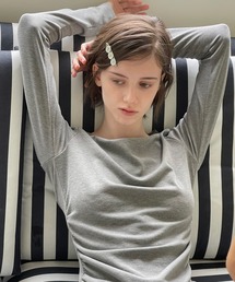 SOLWEIGE（ソルヴェイグ）の「【SOLWEIGE】天然シェル ハンドメイド シルバー調 前髪用ダッククリップ（バレッタ/ヘアクリップ）」