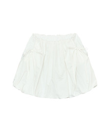 VOLUME NYLON SKIRT - WHITE