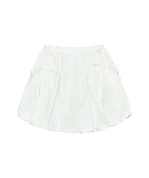 ITZAVIBE（イッザバイブ）の「VOLUME NYLON SKIRT - WHITE（スカート・レディース・その他・ONE SIZE）」の2枚目の写真