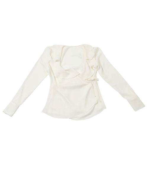 KATHARSIS(カタルシス)の「フレアラップブラウスアイボリー ONE SIZE(シャツ/ブラウス・レディース・その他・ONE SIZE)」の8枚目の写真