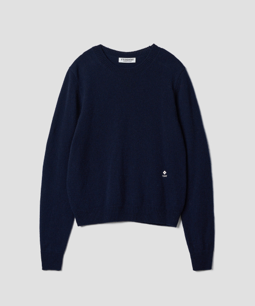 TTUDEMENT（トュードメント）の「ESSENTIAL CREWNECK SWEATER_NAVY（ニット/セーター・レディース・その他・FREE）」の2枚目の写真