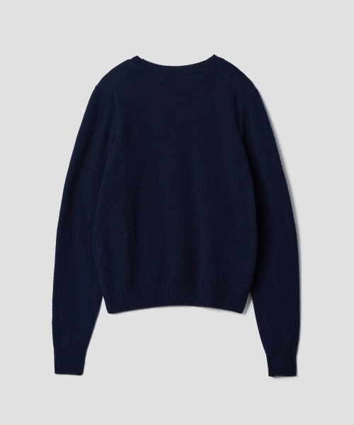 TTUDEMENT（トュードメント）の「ESSENTIAL CREWNECK SWEATER_NAVY（ニット/セーター・レディース・その他・FREE）」の3枚目の写真