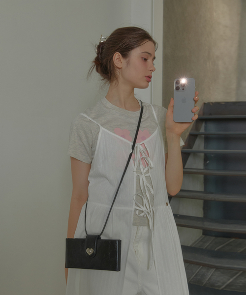 ANOETIC（アノエティック）の「ANC FLOWER COMBI T-SHIRT_2COLOR（Tシャツ/カットソー・レディース・その他・FREE）」の3枚目の写真