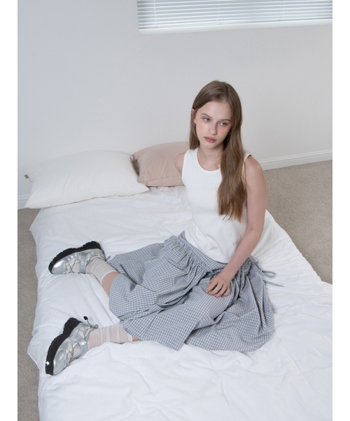OAFISH(オアフィッシュ)の「RIBBON FRILL WRAP SKIRT, SKY BLUE(スカート・レディース・その他・ONE SIZE)」の4枚目の写真