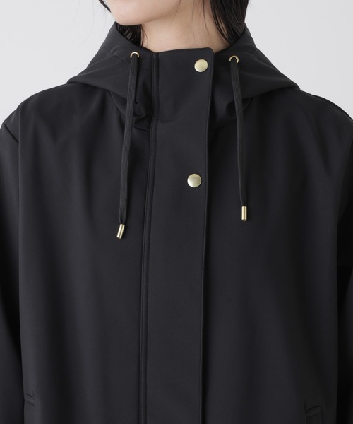 NANO universe（ナノユニバース）の「撥水＆花粉ガード フードブルゾン（ブルゾン・レディース・ベージュ/アイボリー/ブラック・FREE）」の13枚目の写真