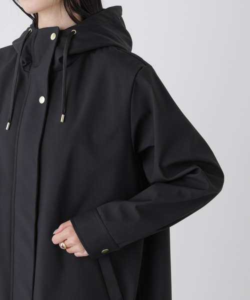 NANO universe（ナノユニバース）の「撥水＆花粉ガード フードブルゾン（ブルゾン・レディース・ベージュ/アイボリー/ブラック・FREE）」の14枚目の写真