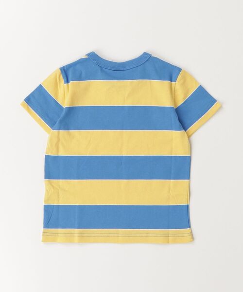 Champion（チャンピオン）の「【Champion/チャンピオン】キッズ ベーシック ボーダーショートスリーブTシャツ（Tシャツ/カットソー・キッズ・ライトグリーン/レッド系その他4/ライトブルー・160/150/140/130/120/110/100）」の4枚目の写真