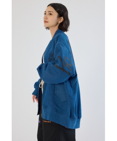 RODEO CROWNS WIDE BOWL（ロデオクラウンズワイドボウル）の「BRIDGE BEAR オーバーブルゾン（ブルゾン・レディース・ブルー/グレー×ホワイト/カーキ/ブラック・FREE）」の21枚目の写真