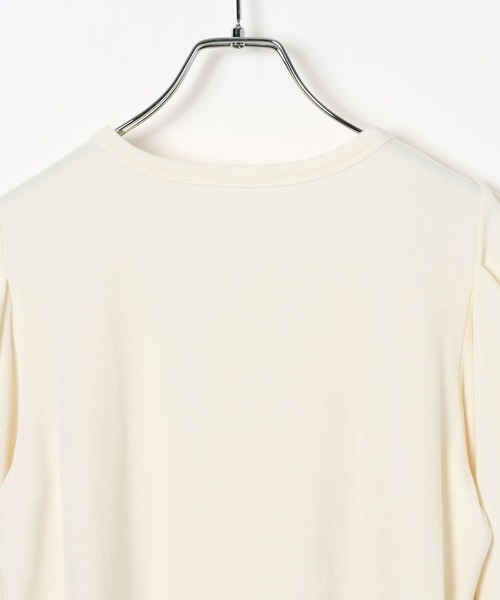 BAYFLOW（ベイフロー）の「【EF(エフ)】フロントツイストプルオーバー（WOMEN）（Tシャツ/カットソー・レディース・オフホワイト/チャコール・FREE）」の22枚目の写真