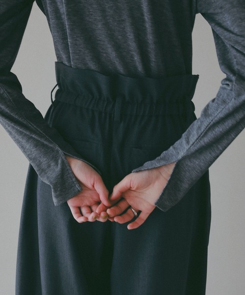 BAYFLOW（ベイフロー）の「【EF(エフ)】フロントツイストプルオーバー（WOMEN）（Tシャツ/カットソー・レディース・オフホワイト/チャコール・FREE）」の17枚目の写真