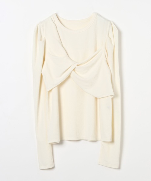 BAYFLOW（ベイフロー）の「【EF(エフ)】フロントツイストプルオーバー（WOMEN）（Tシャツ/カットソー・レディース・オフホワイト/チャコール・FREE）」の18枚目の写真