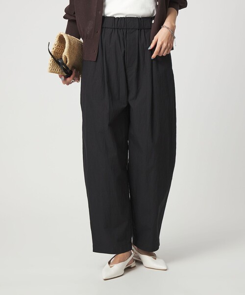 green label relaxing（グリーンレーベルリラクシング）の「［size SHORTあり］イージー カーブ パンツ ウォッシャブル 接触冷感（その他パンツ・レディース・オリーブ/ブラック/ベージュ・38/36/SHORT）」の2枚目の写真