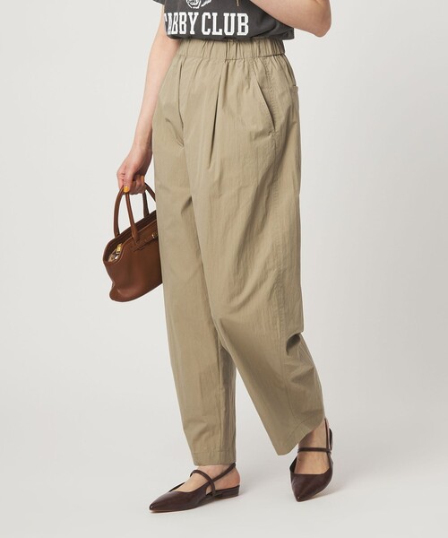 green label relaxing（グリーンレーベルリラクシング）の「［size SHORTあり］イージー カーブ パンツ ウォッシャブル 接触冷感（その他パンツ・レディース・オリーブ/ブラック/ベージュ・38/36/SHORT）」の5枚目の写真