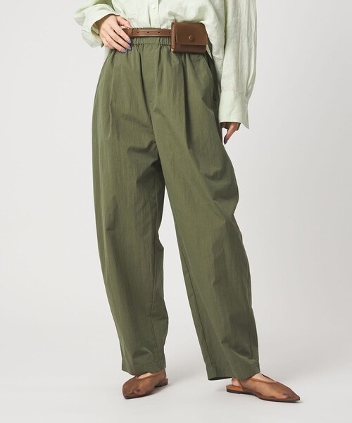 green label relaxing（グリーンレーベルリラクシング）の「［size SHORTあり］イージー カーブ パンツ ウォッシャブル 接触冷感（その他パンツ・レディース・オリーブ/ブラック/ベージュ・38/36/SHORT）」の12枚目の写真