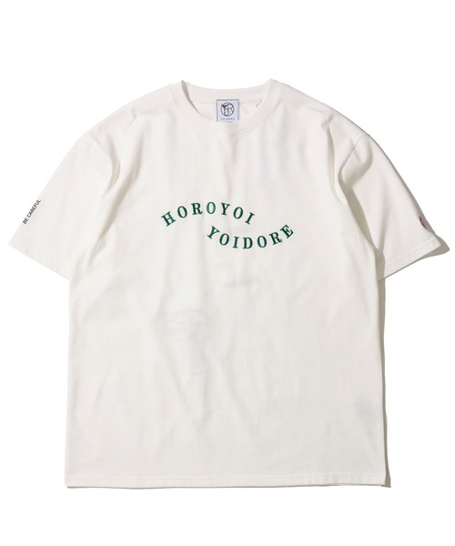 ADPOSION（アドポーション）の「【YOIDORE】 刺繍MIX グラフィックプリント クルーネックTシャツ（Tシャツ/カットソー・メンズ・ブラック/ライトグリーン/ホワイト・LARGE/MEDIUM/X-LARGE）」の4枚目の写真