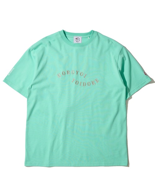 ADPOSION（アドポーション）の「【YOIDORE】 刺繍MIX グラフィックプリント クルーネックTシャツ（Tシャツ/カットソー・メンズ・ブラック/ライトグリーン/ホワイト・LARGE/MEDIUM/X-LARGE）」の8枚目の写真