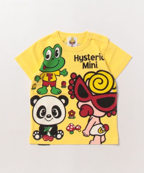 HYSTERIC MINI(ヒステリックミニ)の「MINI&FRIENDS 半袖Tシャツ(Tシャツ/カットソー・キッズ・ホワイト/ライトピンク/レモンイエロー・90/80)」の3枚目の写真