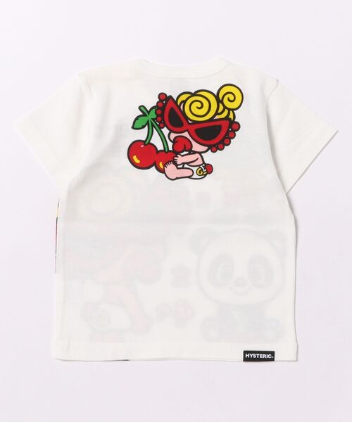 HYSTERIC MINI(ヒステリックミニ)の「MINI&FRIENDS 半袖Tシャツ(Tシャツ/カットソー・キッズ・ホワイト/ライトピンク/レモンイエロー・90/80)」の4枚目の写真