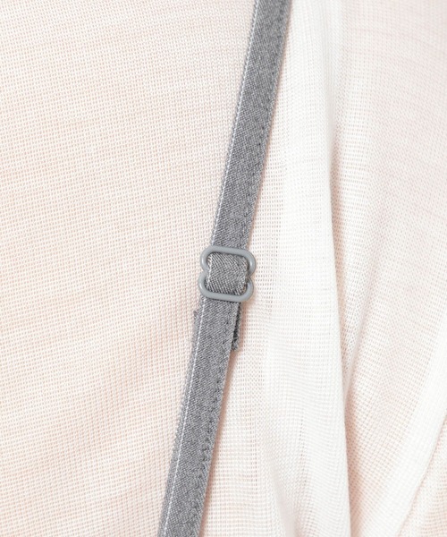 mysty woman（ミスティウーマン）の「イレヘムランジェリーキャミ　659805（キャミソール・レディース・グレー系その他/ブラック/オフホワイト・FREE）」の17枚目の写真