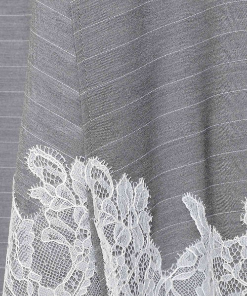 mysty woman（ミスティウーマン）の「イレヘムランジェリーキャミ　659805（キャミソール・レディース・グレー系その他/ブラック/オフホワイト・FREE）」の21枚目の写真