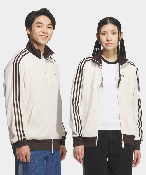 adidas(アディダス)の「FBニット トラックトップ / ジャージ / トラックジャケット / アディダスオリジナルス adidas Originals(ジャージ・メンズ・ブラック/ホワイト・XX-SMALL/3XL/X-LARGE/LARGE/XX-LARGE/MEDIUM/SMALL/X-SMALL)」の1枚目の写真