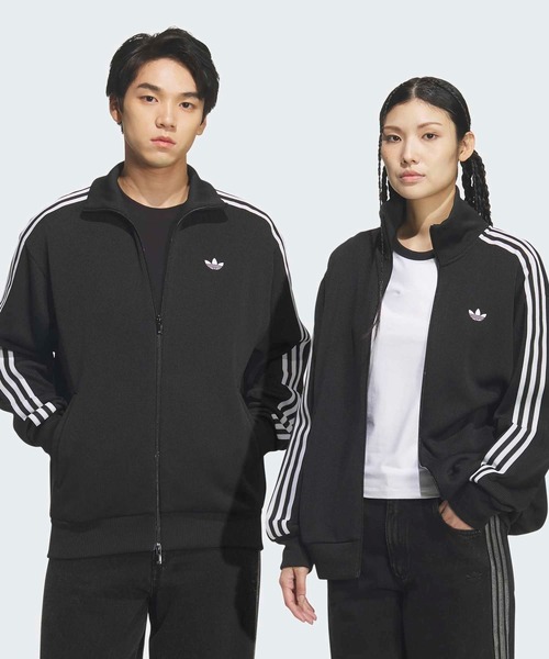 adidas(アディダス)の「FBニット トラックトップ / ジャージ / トラックジャケット / アディダスオリジナルス adidas Originals(ジャージ・メンズ・ブラック/ホワイト・XX-SMALL/3XL/X-LARGE/LARGE/XX-LARGE/MEDIUM/SMALL/X-SMALL)」の2枚目の写真