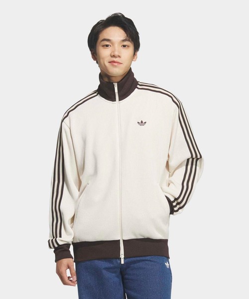 adidas(アディダス)の「FBニット トラックトップ / ジャージ / トラックジャケット / アディダスオリジナルス adidas Originals(ジャージ・メンズ・ブラック/ホワイト・XX-SMALL/3XL/X-LARGE/LARGE/XX-LARGE/MEDIUM/SMALL/X-SMALL)」の3枚目の写真