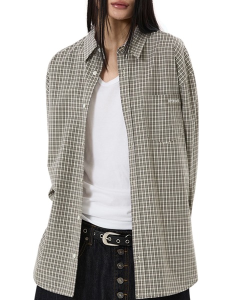 OY（オーワイ）の「『OY/オーワイ』GRID CHECK SHIRT/グリッドチェックシャツ（シャツ/ブラウス・メンズ・ベージュ・L/M）」の7枚目の写真