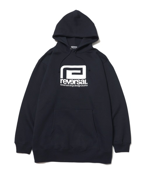 reversal.dogi.design.works(リバーサル・ドーギ・デザイン・ワークス)の「<reversal/リバーサル>Warfield BIG MARK BASIC SWEAT HOODIE(パーカー・メンズ・ネイビー/グレー/ブラック・XX-LARGE/X-LARGE/LARGE/MEDIUM)」の3枚目の写真
